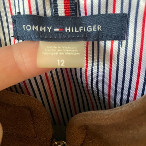 Tommy Hilfiger Faux Suede Jacket Ladies Sz 12 - Picture 2 of 9